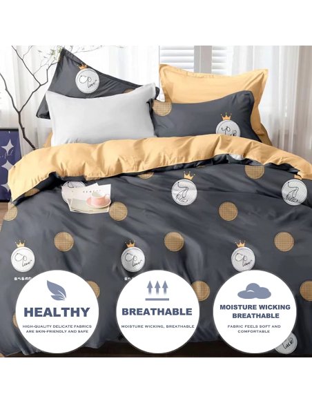 Juego Nórdico Funda Nórdica Cama 90/135/150 Transpirable Suave al Tacto 100% Poliéster, Funda Edredón Nordica Estampada