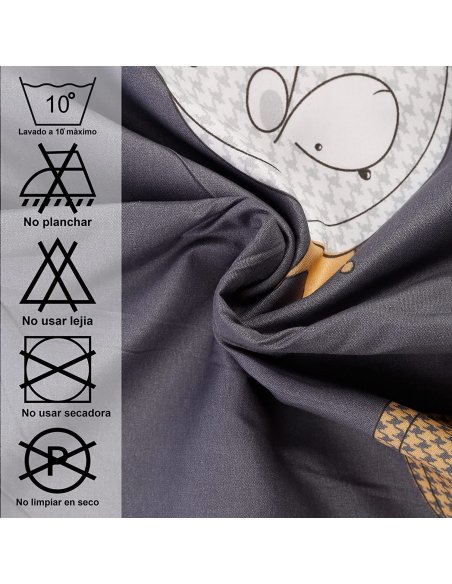 Juego Nórdico Funda Nórdica Cama 90/135/150 Transpirable Suave al Tacto 100% Poliéster, Funda Edredón Nordica Estampada