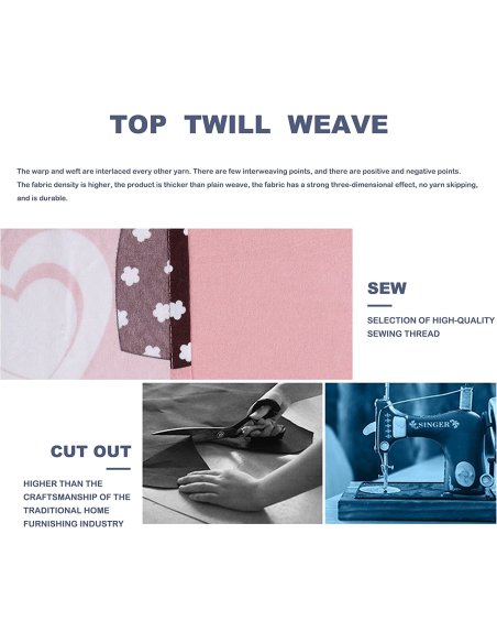 Juego Nórdico Funda Nórdica Cama 90/135/150 Transpirable Suave al Tacto 100% Poliéster, Funda Edredón Nordica Estampada