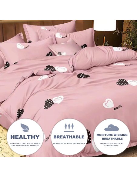 Juego Nórdico Funda Nórdica Cama 90/135/150 Transpirable Suave al Tacto 100% Poliéster, Funda Edredón Nordica Estampada