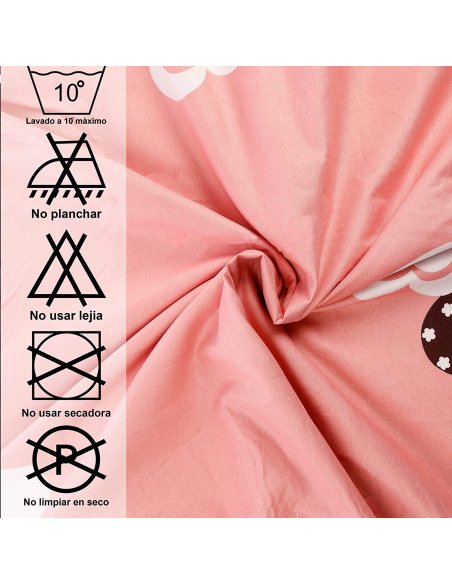 Juego Nórdico Funda Nórdica Cama 90/135/150 Transpirable Suave al Tacto 100% Poliéster, Funda Edredón Nordica Estampada