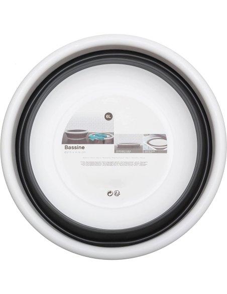 Barreño de Silicona Plegable, Cuenco de Lavado Redondo Plegable, Cuenco para Fregadero Plegable para Casa, Camping, Viaje