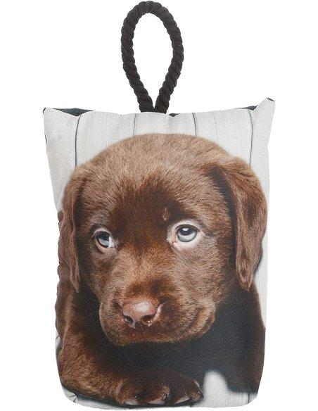 Tope de Puerta Decorativo Tope Puerta de Tela Arena Sujeta Puertas Suelo Tope para Ventanas y Puertas - Perro