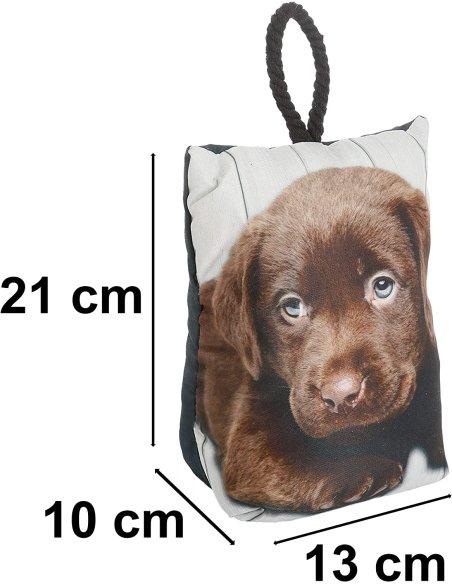 Tope de Puerta Decorativo Tope Puerta de Tela Arena Sujeta Puertas Suelo Tope para Ventanas y Puertas - Perro