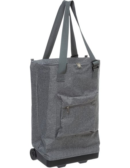 Bolsa de Compras Plegable con 2 Ruedas, Carro de la Compra Plegable, Carrito para Compras, 34 x 20,5 x 56 cm