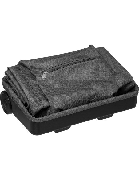 Bolsa de Compras Plegable con 2 Ruedas, Carro de la Compra Plegable, Carrito para Compras, 34 x 20,5 x 56 cm