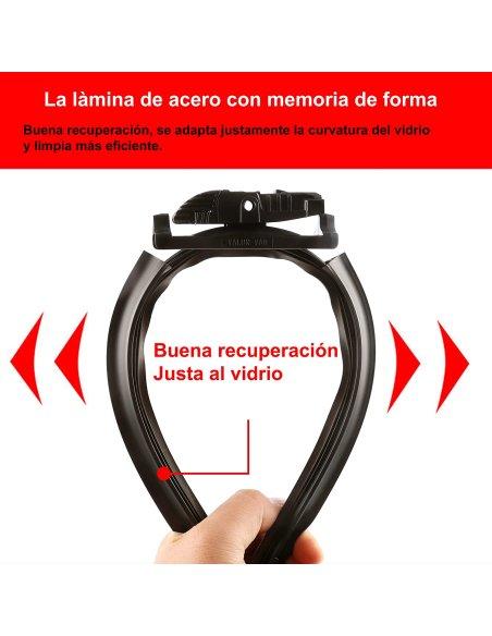 Escobilla Limpiaparabrisas 1 Juego para el Parabrisas Limpiaparabrisas Delantero 2 Unidades