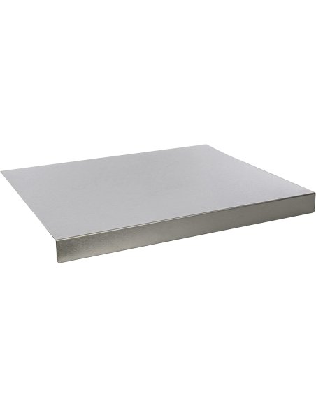 Tabla de Cortar, Encimera de Cocina, Tabla Amasar de Acero Inoxidable, 50 x 40 x 4 cm