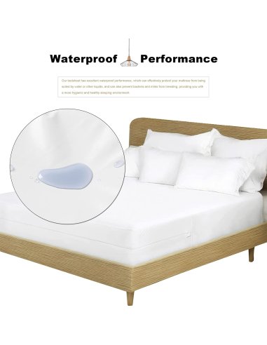 Funda Colchón con Capa Impermeable de...