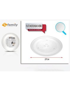 Plato Microondas Vidrio 27cm