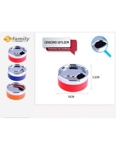 Cenicero 10x5.2cm colores...