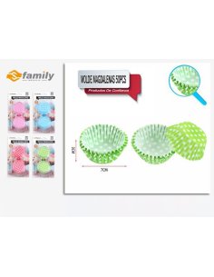 Molde Magdalenas 50pcs 9cm...