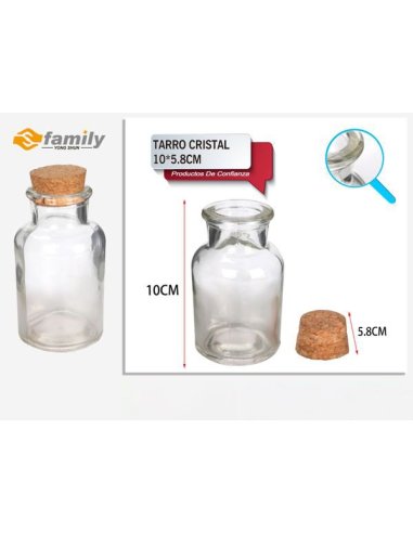 Tarro Cristal 10x5.8cm