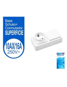 Base Schuko Y Conmutador De...