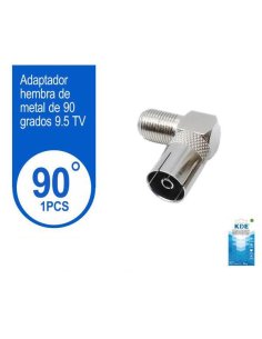 Adaptador TV Hembra 90 Grados