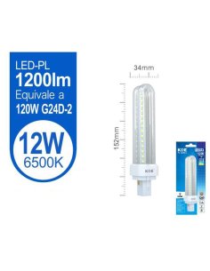 Led PL 12W G24D-2 Luz Fría