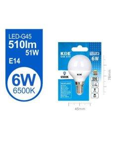 Led Esférica G45 6W E14 Luz...