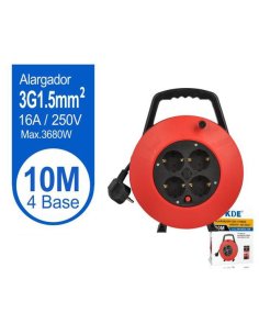 Alargador Enr. 4 Tomas 10m