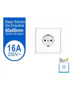 Base Schuko Serie Blanca...
