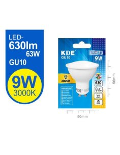 Led Gu10 9W 3000K