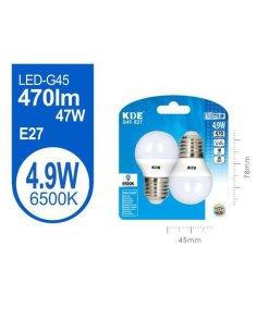Led Esferica G45 4.9W E27...