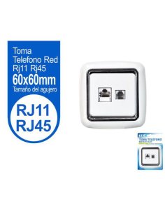 Toma Telefono Red RJ11 RJ45...