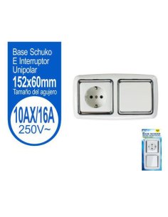 Base Schuko+Inter. Simple...