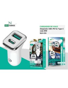 Cargador Coche Tipo C SLD-C03