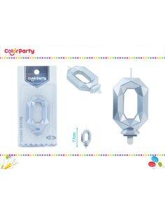 Vela De Numero Con Plateado...