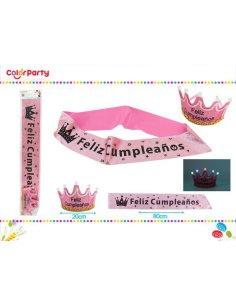 Set De Corona Y Banda 80cm...