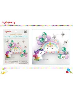 Set De Globos Con Cartel 29uds