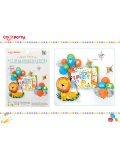 Set De Globos Con Cartel 29uds