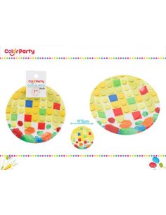 Platos De Carton 8pcs  17.5cm