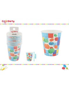 Vasos Carton 10pcs 8.5cm