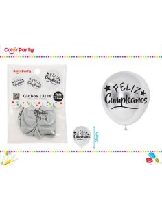 Globos Latex Feliz Cumpleaños