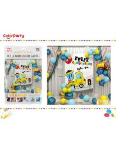 Set De Globos Con Cartel...