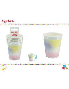 Vasos De Carton 6pcs 8.5cm