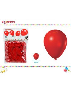 Globos Rojo 100pcs 25cm