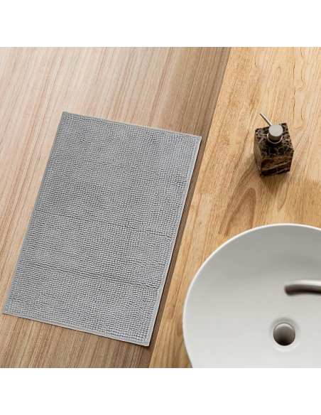 H HANSEL HOME Alfombrilla de Baño de Microfibra, Extra Suave, Antideslizante, Extra Absorvente, Lavable a Máquina, 45X75cm