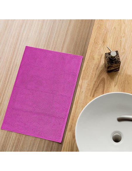 H HANSEL HOME Alfombrilla de Baño de Microfibra, Extra Suave, Antideslizante, Extra Absorvente, Lavable a Máquina, 45X75cm