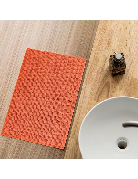 H HANSEL HOME Alfombrilla de Baño de Microfibra, Extra Suave, Antideslizante, Extra Absorvente, Lavable a Máquina, 45X75cm