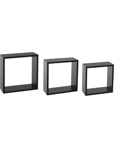 Juego de 3 Cubos Estantes de Pared,...