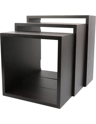 Juego de 3 Cubos Estantes de Pared,...