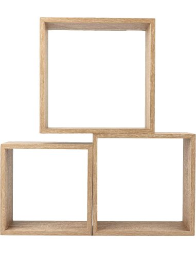 Juego de 3 Cubos Estantes de Pared,...