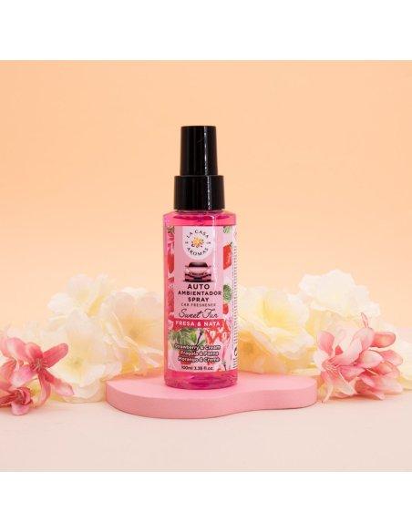 Ambientador Coche Spray 100ml Fresa & Nata