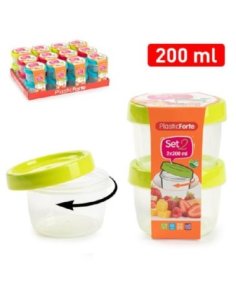 Set 2 Botes 200ml colores...