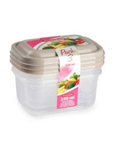 Set 3 Fiambreras 250 Ml...