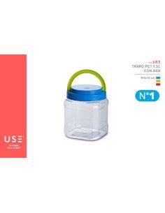 Tarro Pet 1,5 L Con Asa...
