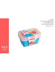 Pack 3 Fiambreras...