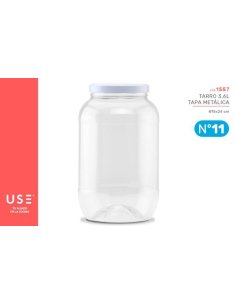 Tarro 3,6l Pet Tapa...
